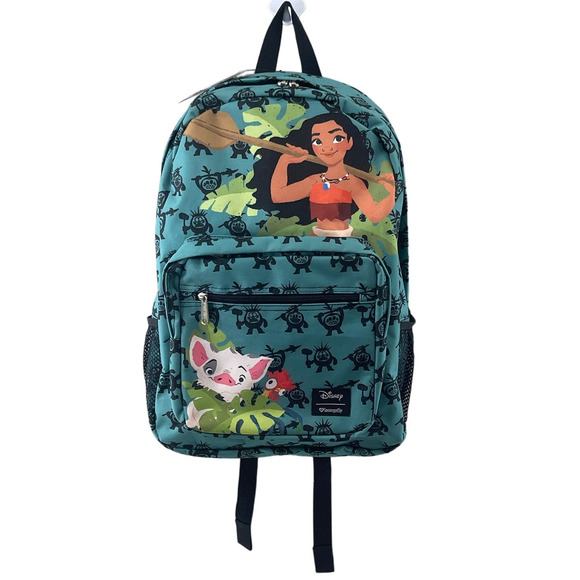 Disney X Loungefly Other - Disney Loungefly Moana Girls Youth Multicolor School Backpack Heihei Pua New